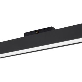 Nova Luce Rieti - luminaire pour système de profilés magnétiques - 40,2 x 3,5 x 5,1 cm - 22W LED inclus - noir - couleur de lumière blanc chaud