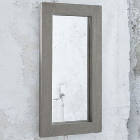 Vico Stuco – miroir sans éclairage – 100 x 50 x 8 cm – béton ciré