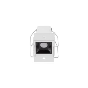 Nova Luce Akira - spot à encastrer - 7,1 x 7,2 cm - 42 x 41 mm taille d'encastrement - 3W LED inclus - noir - blanc chaud