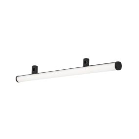 Nova Luce Zeon - point lumineux système de rail magnétique - 75,5 x 10 cm - 20W LED inclus - noir sable