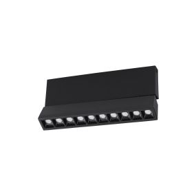 Nova Luce Pad - plafonnier - 27,5 x 4 x 12,2 cm - 15W LED inclus - noir