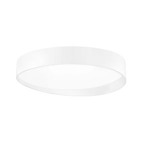 Nova Luce Fano - plafonnier - Ø 40 x 15,5 cm - 26W LED inclus - blanc