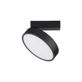 Nova Luce Perfect Profile - plafonnier - Ø 20 x 9,5 cm - 20W LED dimmable inclus - noir
