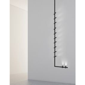 Nova Luce Nap - spot pour système de profilés magnétiques - Ø 8,5 x 27 cm - 30W LED inclus - noir - couleur de lumière blanche
