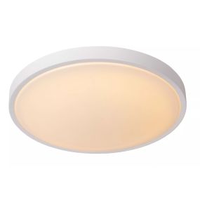 Lucide Dasher - plafonnier - Ø 41 x 10,6 cm - 24W LED inclus - IP44 - blanc