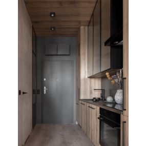 Nova Luce Brook - spot encastré - Ø 9,6 x 7,8 cm, encastré 79 mm - noir