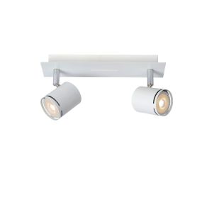Lucide Rilou - spot en saillie - 26 x 7,5 x 12 cm - 2 x 4,5W LED dimmable inclus - blanc