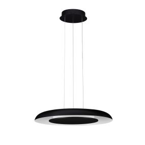 Nova Luce Epos - lampe suspendue - Ø 60 x 145 cm - 38W dimmable LED inclus - noir sablé et blanc