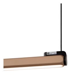 Lucide Braga - lampe suspendue - 150 x 5 x 207,9 cm - 36W LED dimmable inclus - café