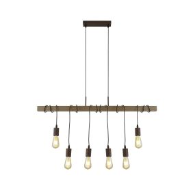 Searchlight Barn - lampe suspendue - 100 x 6 x 150 cm - marron
