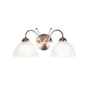 Searchlight Milanese - applique murale - 40 x 19 cm - laiton antique