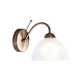 Searchlight Milanese - applique murale - 17 x 18 cm - laiton antique