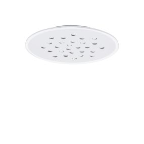 Nova Luce Astro - plafonnier avec télécommande - Ø 60,3 x 5 cm - 40W dimmable LED inclus - blanc sablé