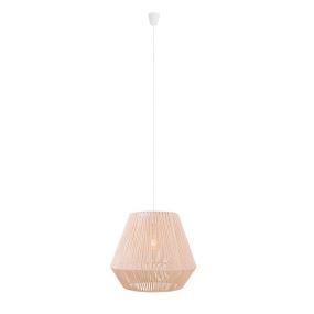 Maxlight Praslin - lampe suspendue - Ø 44 x 175 cm - blanc