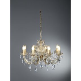 Searchlight Marie Therese - lustre - Ø 61 x 100 cm - or