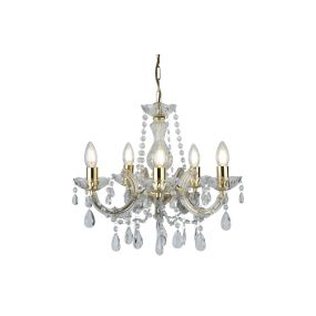 Searchlight Marie Therese - lustre - Ø 48 x 100 cm - or