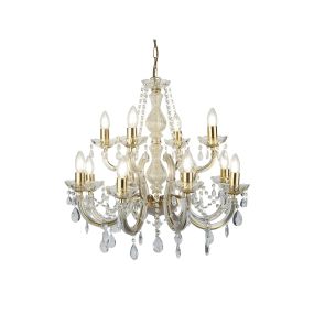 Searchlight Marie Therese - lustre - Ø 63 x 120 cm - or