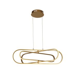 Searchlight Clip - lampe suspendue - 80 x 120 cm - 53W LED inclus - or et opale
