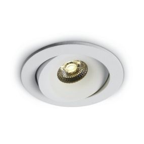 ONE Light COB Extérieur/Salle de bain - spot encastré - Ø 80 mm, Ø 70 mm encastré - 7W LED dimmable inclus - IP54 - blanc