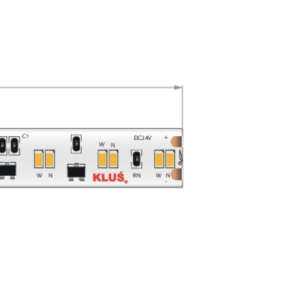 Klus bande LED - largeur 1cm, longueur 500cm - 24Vdc - dim to warm - 9,6W LED par mètre - 224 LED par mètre - IP20 - 1800-3000K