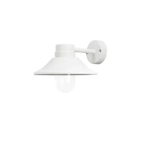 Konstsmide Vega - applique murale extérieure - 29 x 36 x 26,5 cm - IP54 - blanc