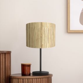 Searchlight Meadow - lampe à poser - Ø 20 x 37 cm - brun et noir