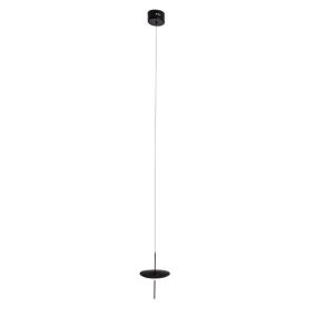 Maxlight Cone - lampe suspendue - Ø 18 x 165 cm - 12W LED inclus - noir