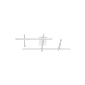 Nova Luce Pace - lampe suspendue - 80 x 8 x 62 cm - 63W dimmable LED inclus - blanc sablé