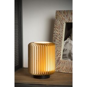 Lucide Turbin - lampe à poser - Ø 10,6 x 13,7 cm - 5W LED inclus - mat gold