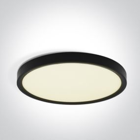 ONE Light Plafo - plafonnier - Ø 50 x 2,7 cm - 40W LED inclus - noir