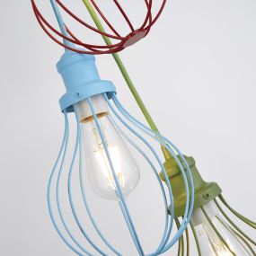 Searchlight Kids - lampe suspendue - Ø 26 x 160 cm - multicolore