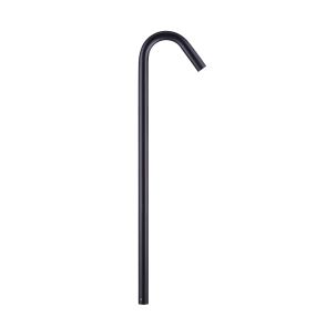 Nova Luce Gleam - lampe de jardin - 20 x 80 x 3 cm - 5W LED inclus - IP65 - anthracite foncé