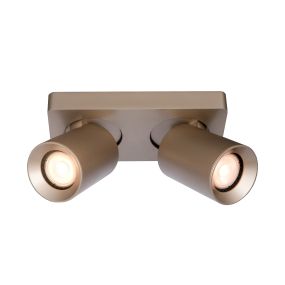Artdelight Megano - spot de surface 2L - 20 x 10 x 11,5 cm - champagne