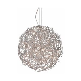 Artdelight Draga - lampe suspendue - Ø 50 cm - 10 x 14W halogène inclus - acier mat