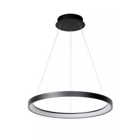 Lucide Vidal - lampe suspendue - Ø 58 x 70 cm - 50W LED inclus - noir