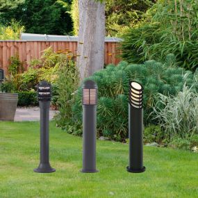 Searchlight Outdoor Posts - poteau de jardin - 73 cm - IP44 - noir mat