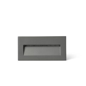 Faro Mani - applique murale extérieure - 15,1 x 7,6 x 5,8 cm - 5W LED inclus - IP65 - gris foncé