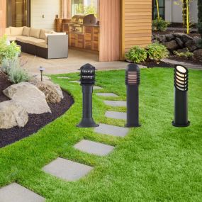 Searchlight Outdoor Posts - lampe de jardin - 45 cm - IP44 - noir mat