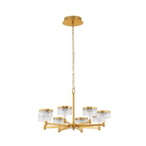 Nova Luce Bion - lampe suspendue - Ø 80,7 x 150 cm - 48W LED inclus - laiton doré