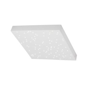Nova Luce Cielo - plafonnier - 30 x 30 x 4 cm - 8W LED dimmable inclus - blanc