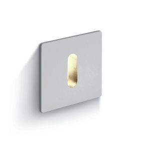 ONE Light Indoor Decorative Wall Recessed - applique murale encastrée - 2,5 x 3,8 x 2,5 cm - 1W LED dimmable inclus - aluminium