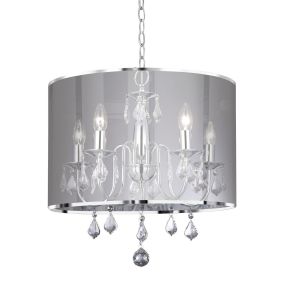 Searchlight Venetian - lustre - Ø 50 x 100 cm - chrome