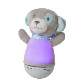 Lucide Dolly - lampe de table à piles - 9 x 12 x 18 cm - 3W LED RGB inclus - gris