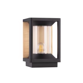 Nova Luce Pacific - lampe de jardin - 14,5 x 22 x 14,5 cm - IP65 - anthracite foncé