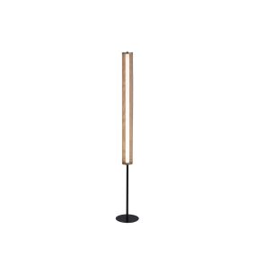 Searchlight Thread - lampadaire - Ø 22 x 156 cm - 3 niveaux de gradation - 27W LED inclus - or et noir mat