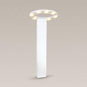 Maxlight Oval - lampe de jardin - 25 x 25 x 60 cm - 7 x 1W LED inclus - IP54 - blanc