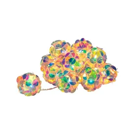 Konstsmide éclairage de Noël - guirlande lumineuse décorative à piles - 165 cm - 10 lampes LED incluses - multicolore