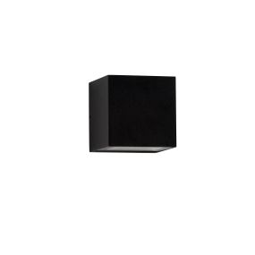Nova Luce Rob - applique murale extérieure - 12 x 12 x 12 cm - 11W LED inclus - IP54 - noir sablé