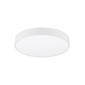 Nova Luce Hadon - plafonnier - Ø 50 x 7 cm - blanc sablé