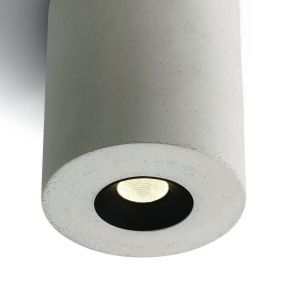 ONE Light COB Indoor Round Cylinders - plafonnier - Ø 7,5 x 11 cm - 4,5W LED inclus - béton blanc